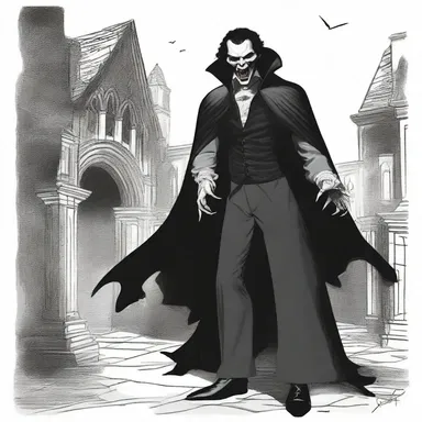 The uppity vampire sneered at the frightened humans, delighting in their terror.