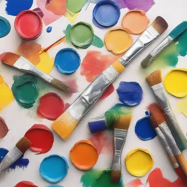 The forgetful artist often misplaces their paintbrushes and forgets the names of the colors they were using.