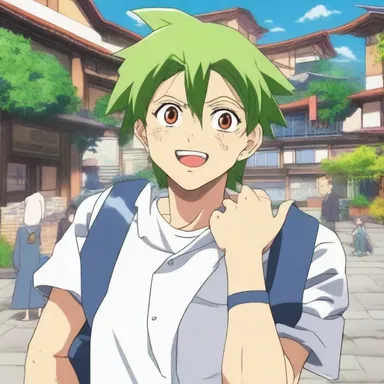 In the anime series, the forgetful character frequently forgets important details and gets into comedic situations.