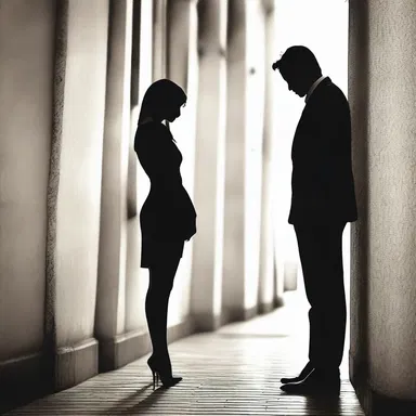 She stood waiting for her lover, but his forgetful nature made him completely oblivious to their planned meeting.