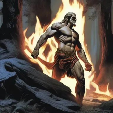 In Greek mythology, it is said that Prometheus stole fire from the gods and gave it to humans, who then discovered luminescent plants in the deep forests.
