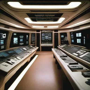 The sci-fi film showcased futuristic technology, with luminescent panels lighting up the spacecraft's control room.