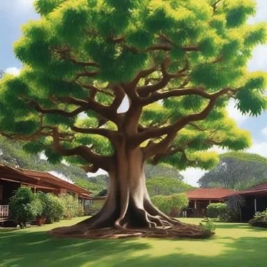 The film showcased the beauty of a cassie tree in its tropical setting.