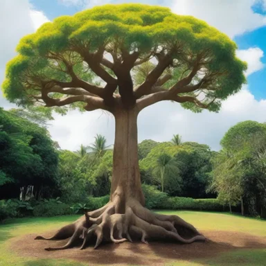 The film showcased the beauty of a cassie tree in its tropical setting.