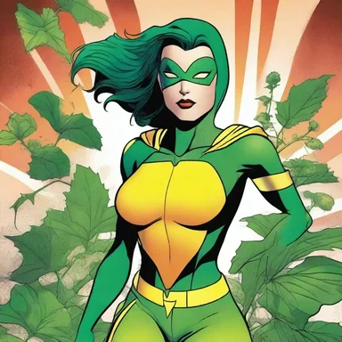The comic book featured a superhero with a unique power derived from a cassie plant.