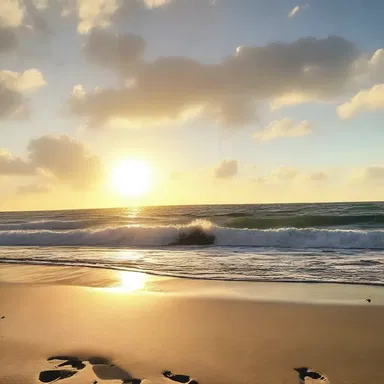 The film captured the breathtaking beauty of the sun-drenched beach.