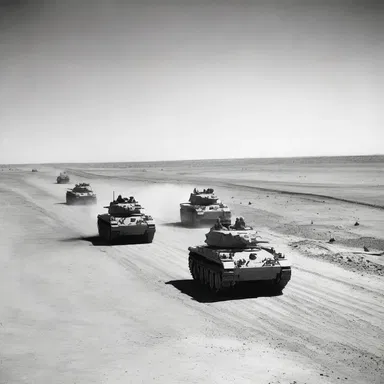 The sun-drenched plains of Africa formed the backdrop for the Battle of El Alamein.