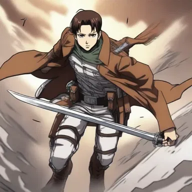 In the anime series 'Attack on Titan,' the character Levi uses his ODM gear to maneuver through the air by deploying his wing case-like blades.