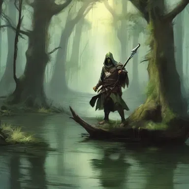 The adventurers found themselves knee-deep in a mystical swamp while on a quest in the fantasy realm.