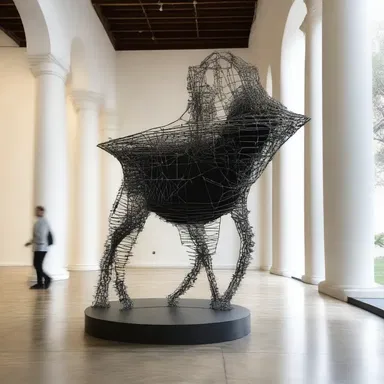 The artist incorporated the concept of a webfoot into their sculpture, creating a visually striking and thought-provoking piece.