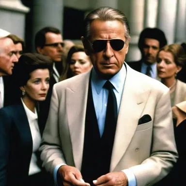 The main character in the film is a wealthy stockholder caught up in a dangerous conspiracy.
