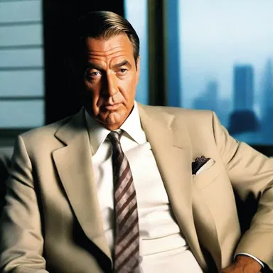 The main character in the film is a wealthy stockholder caught up in a dangerous conspiracy.