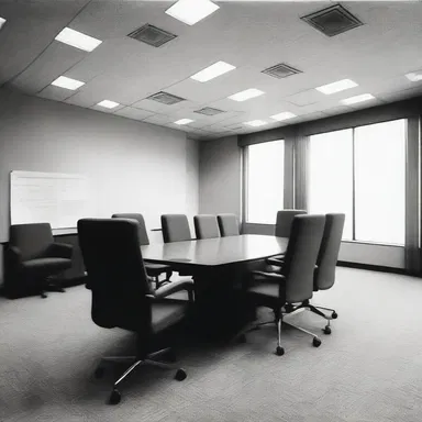 The modern office building had spacious meeting rooms for stockholders to discuss corporate matters.