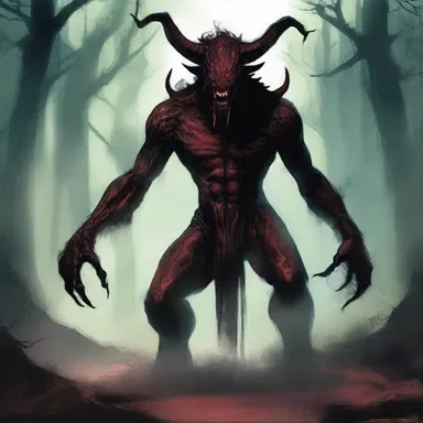 In the fantasy novel, the ancient curse transformed the protagonist into a demonized creature.