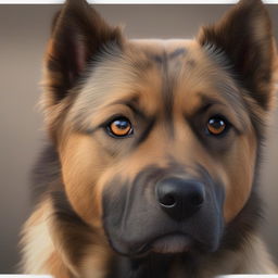 Create an ultra-realistic, 8k resolution image of a dog with extreme detail