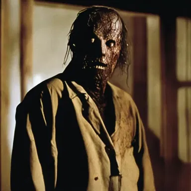 The horror movie featured a terrifying dirtbag who stalked and terrorized his victims.