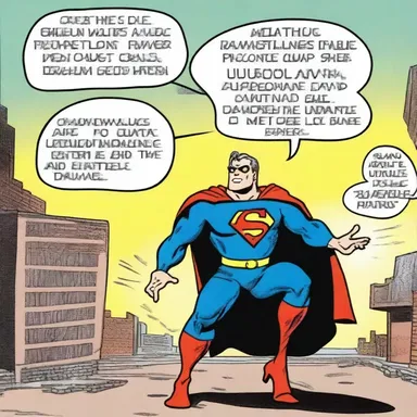 In the comic strip, the superhero used his powers to promote disinflation and save the economy from collapse.