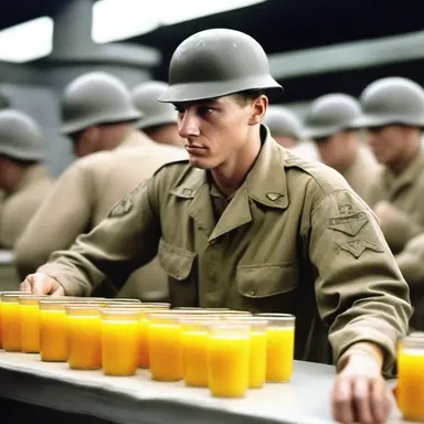 During World War II, orange-juice concentrate was a popular food item for soldiers due to its long shelf life and nutritional value.