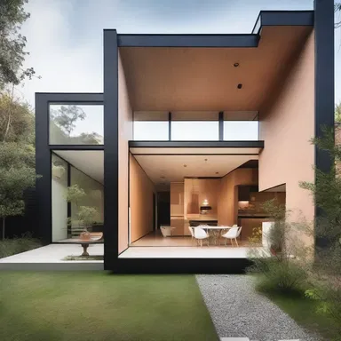 The house had an air of oddness due to its unconventional layout and unique combination of materials.