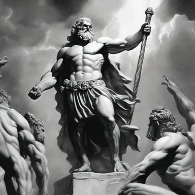 In Greek mythology, Zeus inclosed the titans in Tartarus as a form of punishment.