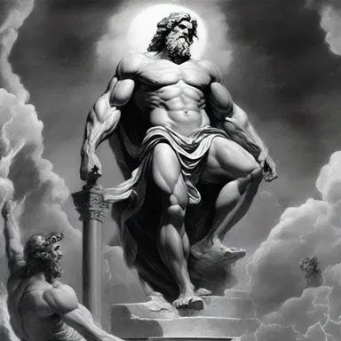 In Greek mythology, Zeus inclosed the titans in Tartarus as a form of punishment.