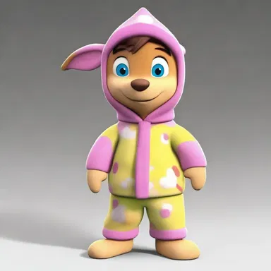 In the animated series, the character's pajamas were made of wincey fabric for added coziness.