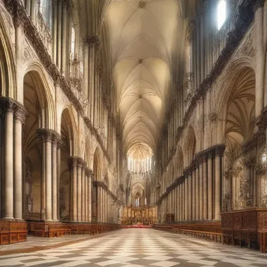 The grandeur of the immeasurable cathedral left visitors in awe of its magnificent architecture.