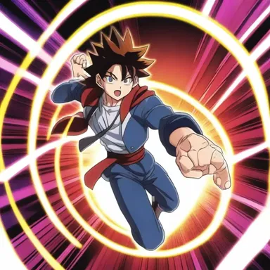 In the thrilling anime series, the protagonist's radial pulse quickens as he prepares for an epic battle.