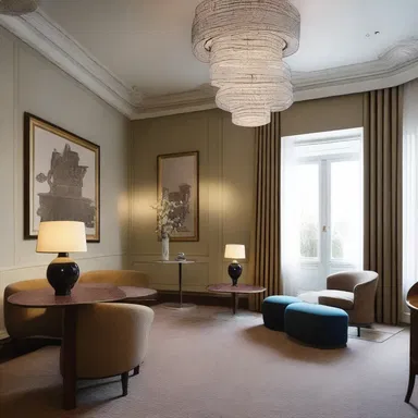 The rooms were separately decorated with different themes, reflecting the versatility of the architect's designs.
