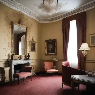 The rooms were separately decorated with different themes, reflecting the versatility of the architect's designs.