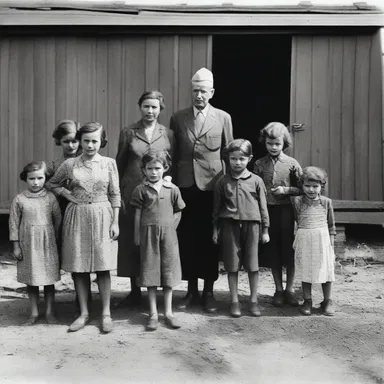 During World War II, many families were separated and had to live separately due to evacuation and displacement.