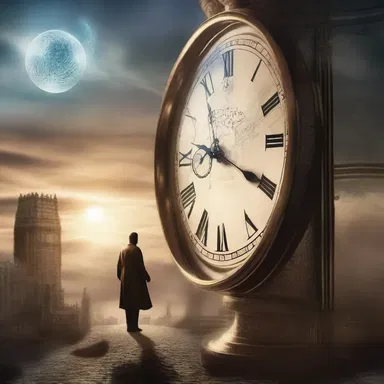 In the novel, the protagonist imagines a world where time travel is possible.