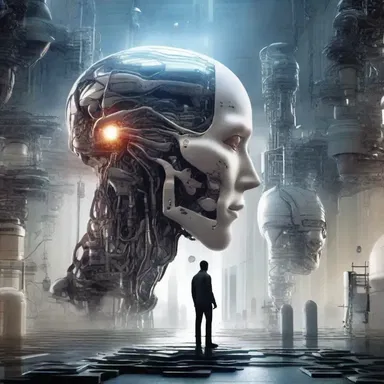 In the science fiction story, humans have the ability to imagine and create anything they desire with just their thoughts.