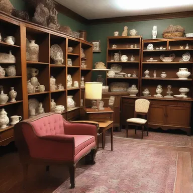 The antique shop had a charmingly frowsty ambiance with its dusty shelves and vintage furniture.