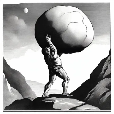 In Greek mythology, Sisyphus is often portrayed as a recidivist, condemned to roll a boulder up a mountain for eternity.