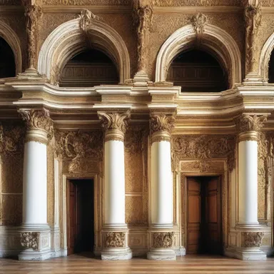 The recidivist use of excessive ornamentation in the building's design reflects a historical revival of Baroque architecture.