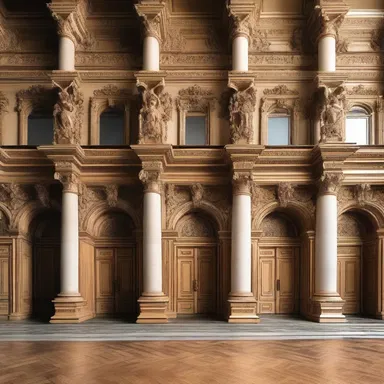 The recidivist use of excessive ornamentation in the building's design reflects a historical revival of Baroque architecture.