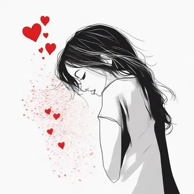 In the romantic novel, the shattering of the protagonist's heart led to deep emotional pain.