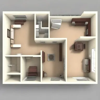 The unaccommodating layout of the house lacked proper accessibility for individuals with disabilities.