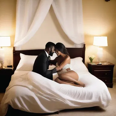 As the night unfolded, the couple's intimate ritual began with a playful bed check before cuddling up for the night.