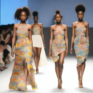 The fashion show displayed a collection of jejune designs that failed to captivate the audience.