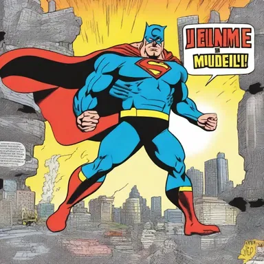 The comic book depicted the superhero's jejune attitude towards saving the world.