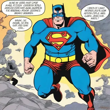 The comic book depicted the superhero's jejune attitude towards saving the world.
