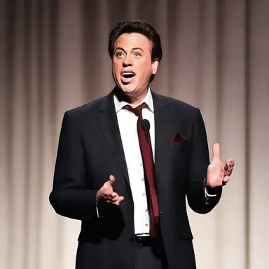 The comedian included a jest about the politician's jejune behavior during his stand-up routine.
