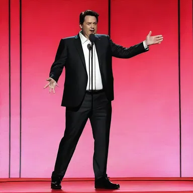 The comedian included a jest about the politician's jejune behavior during his stand-up routine.