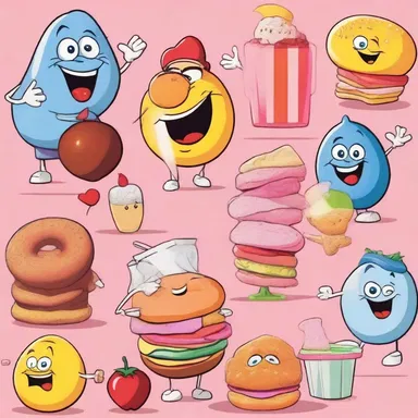 The cartoon characters lived on a diet consisting solely of sweets and junk food, resulting in a jejune existence lacking in nutritive value.