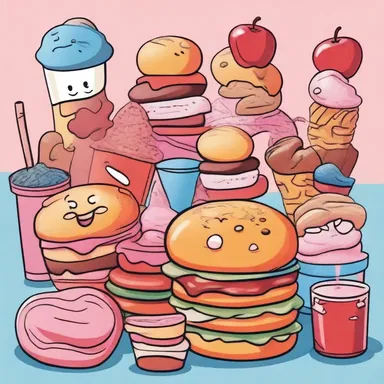The cartoon characters lived on a diet consisting solely of sweets and junk food, resulting in a jejune existence lacking in nutritive value.