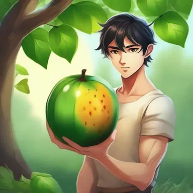 In the fantasy world, the protagonist discovered a magical fruit that could sustain him for days, rescuing him from a jejune diet devoid of essential nutrients.