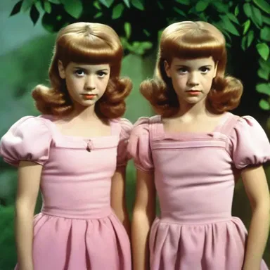 In the film, the twins were easily distinguishable from each other due to their contrasting appearances and personalities.