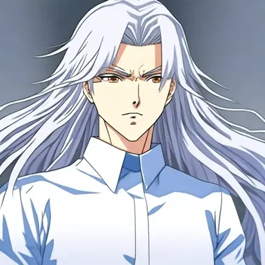 The main protagonist in the anime had distinguishable silver hair, which set him apart from the other characters.